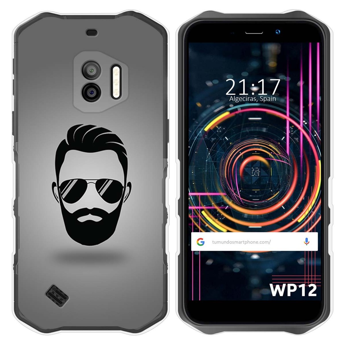 Funda Silicona para Oukitel WP12 / WP12 Pro diseño Barba Dibujos