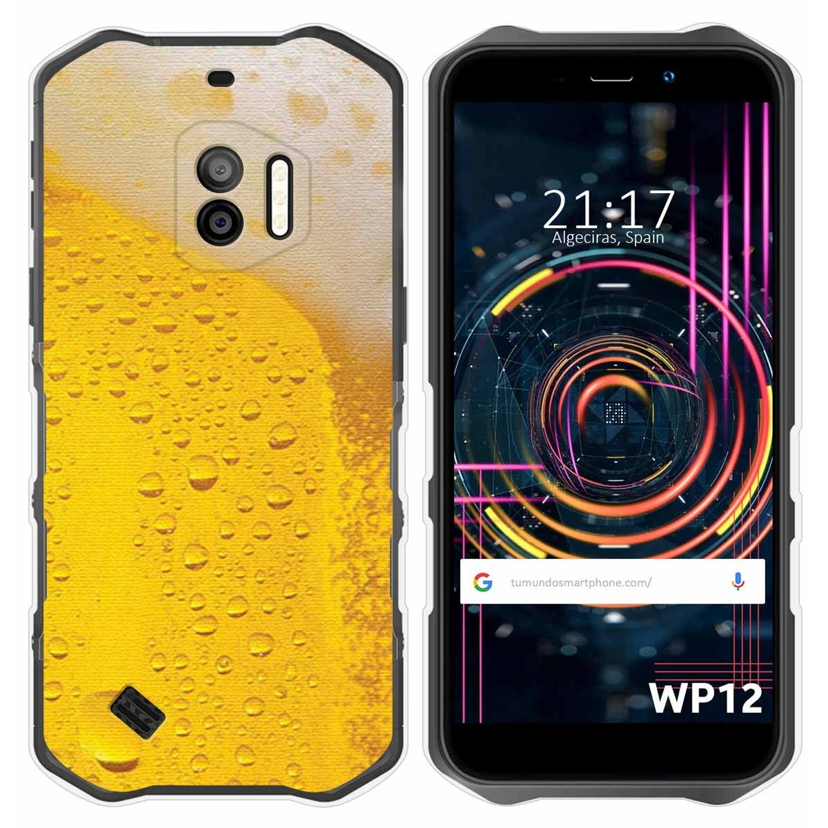 Funda Silicona para Oukitel WP12 / WP12 Pro diseño Cerveza Dibujos