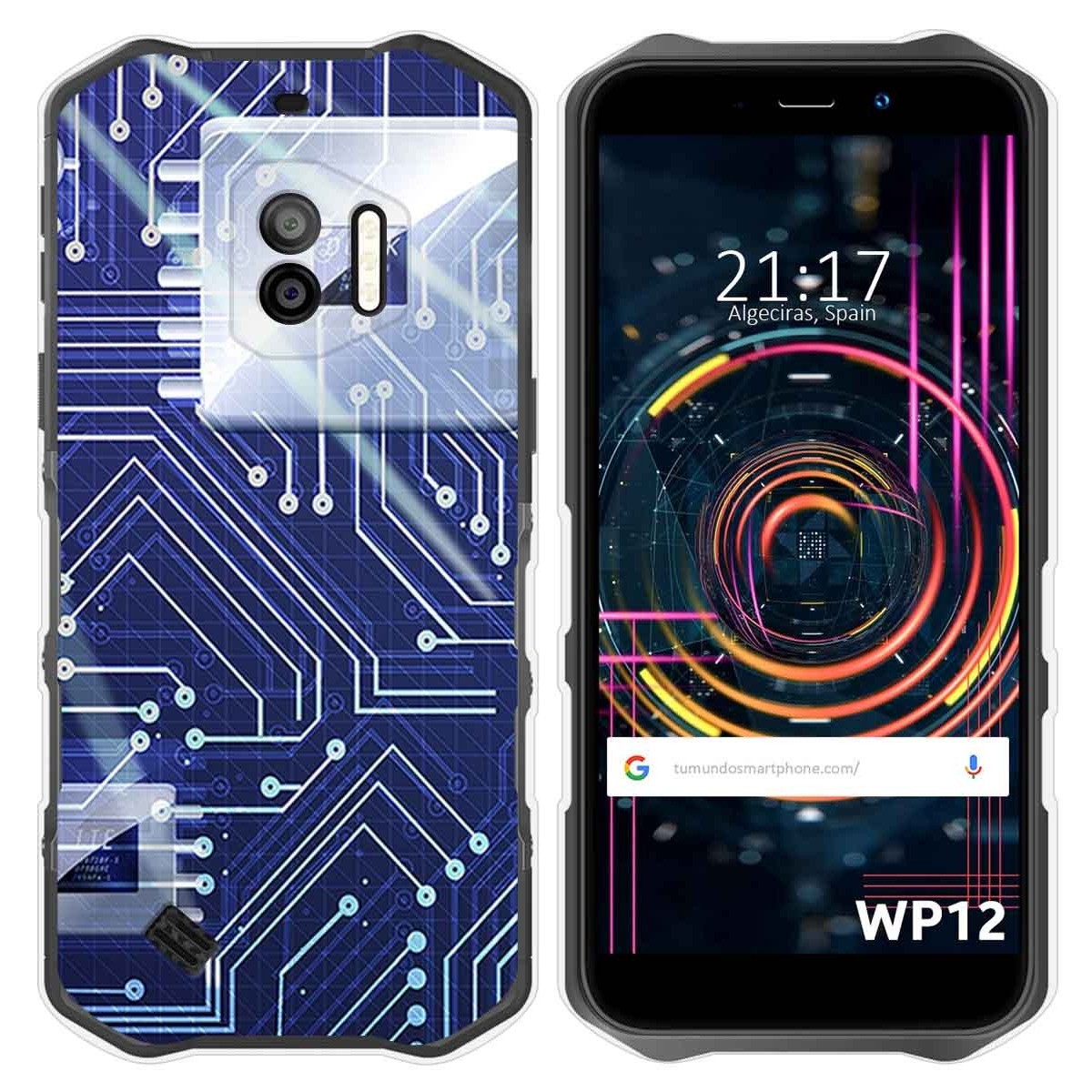 Funda Silicona para Oukitel WP12 / WP12 Pro diseño Circuito Dibujos