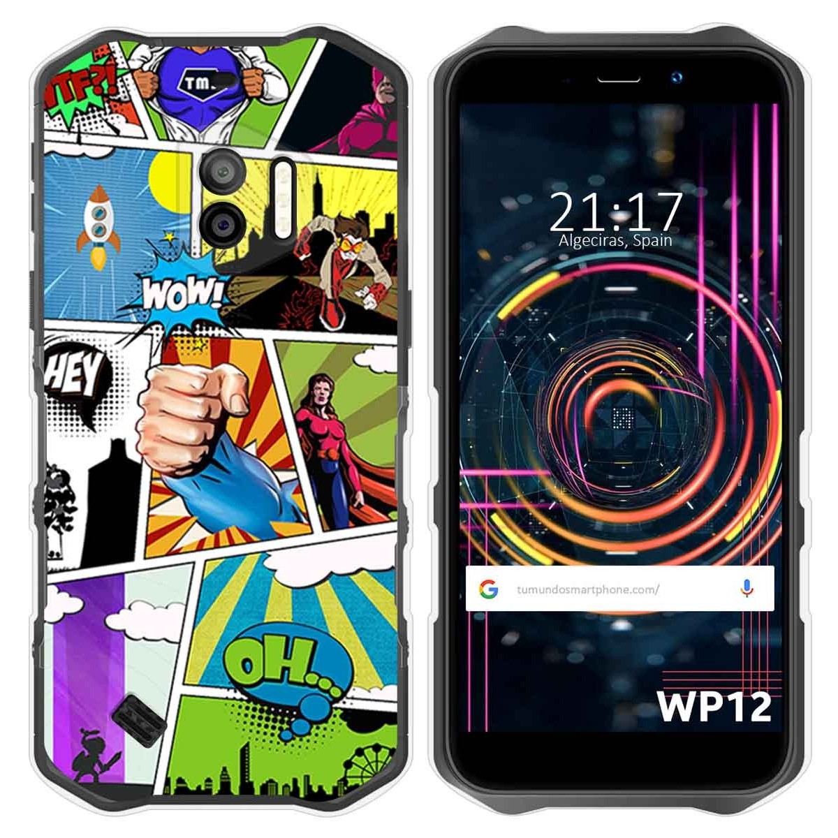 Funda Silicona para Oukitel WP12 / WP12 Pro diseño Comic Dibujos