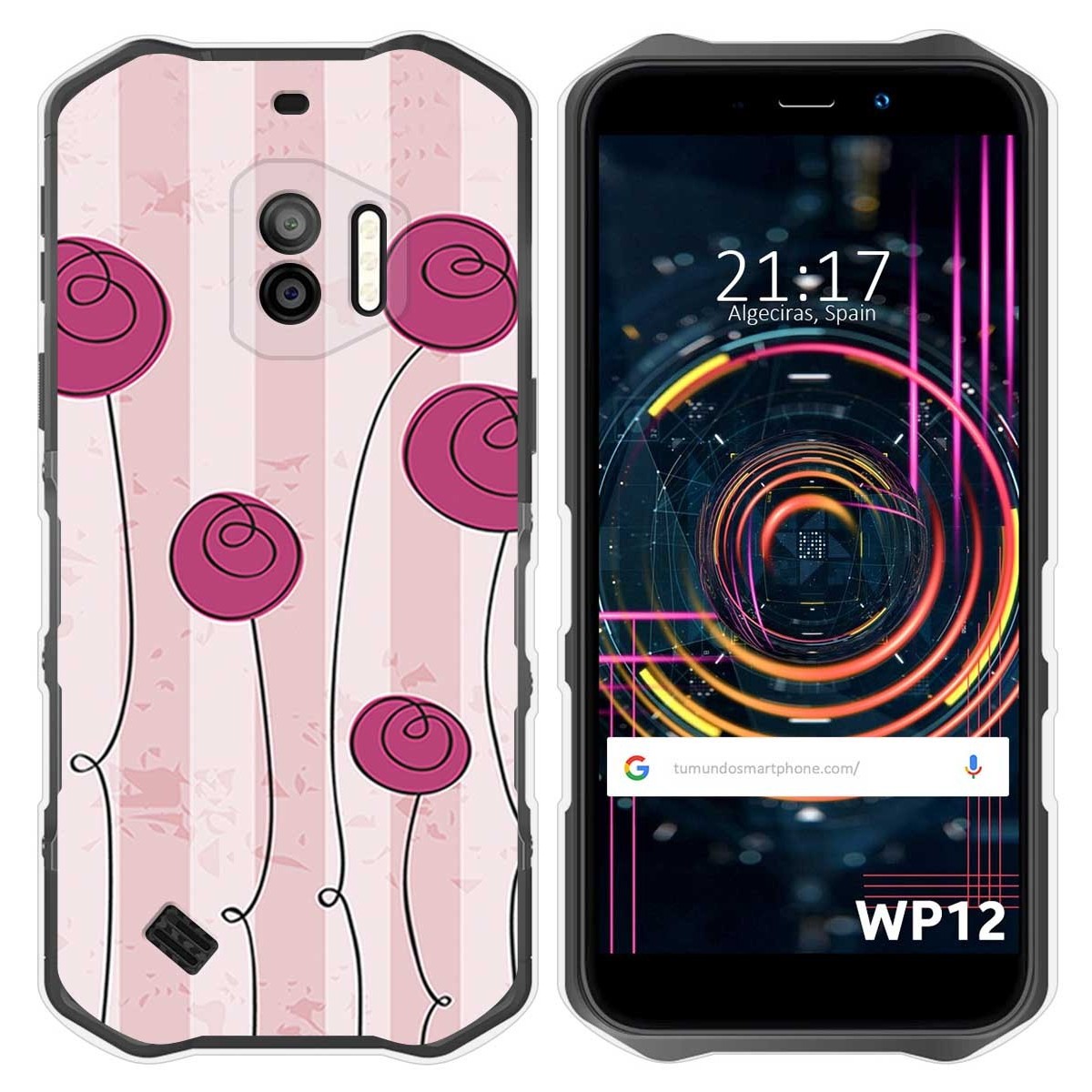 Funda Silicona para Oukitel WP12 / WP12 Pro diseño Flores Vintage Dibujos