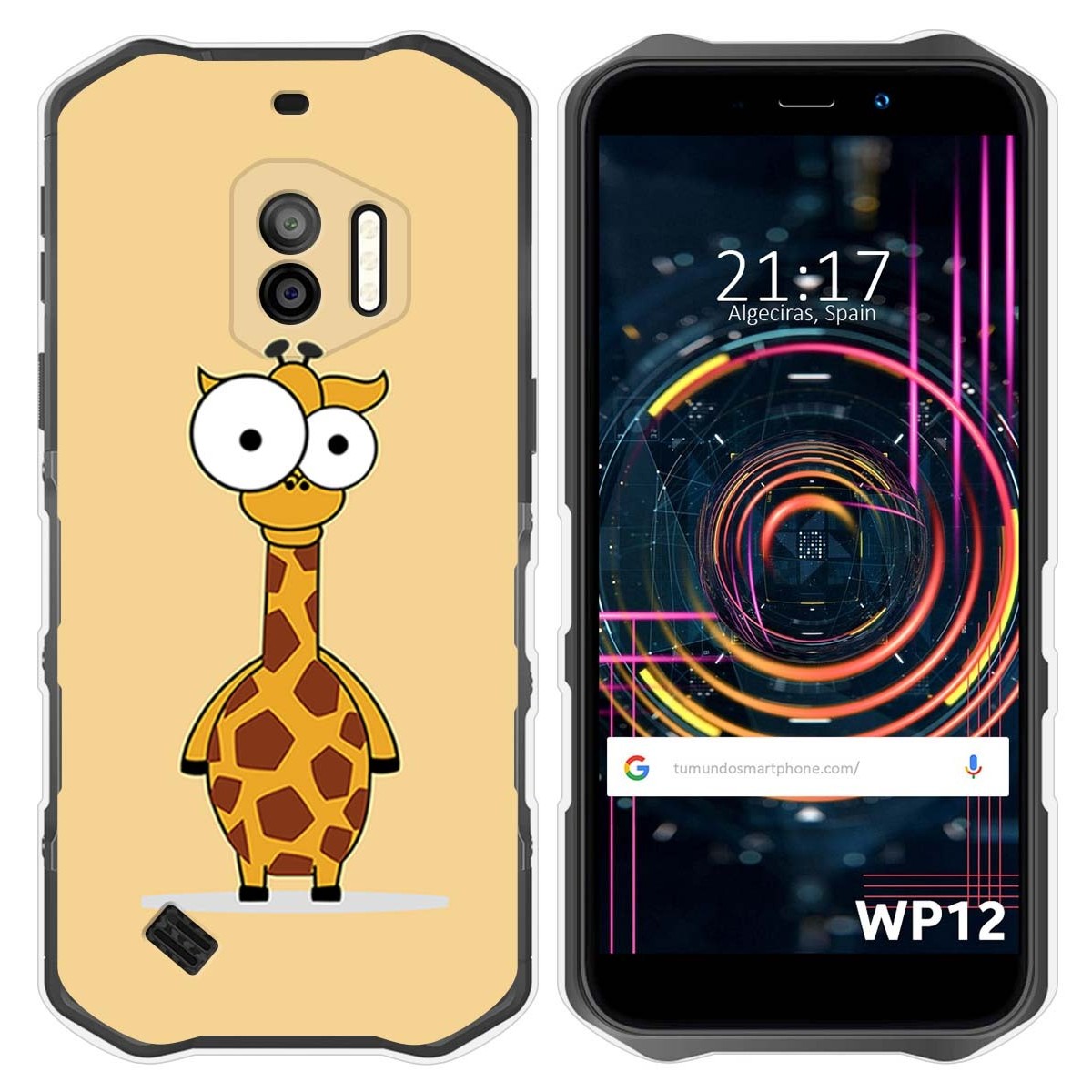 Funda Silicona para Oukitel WP12 / WP12 Pro diseño Jirafa Dibujos