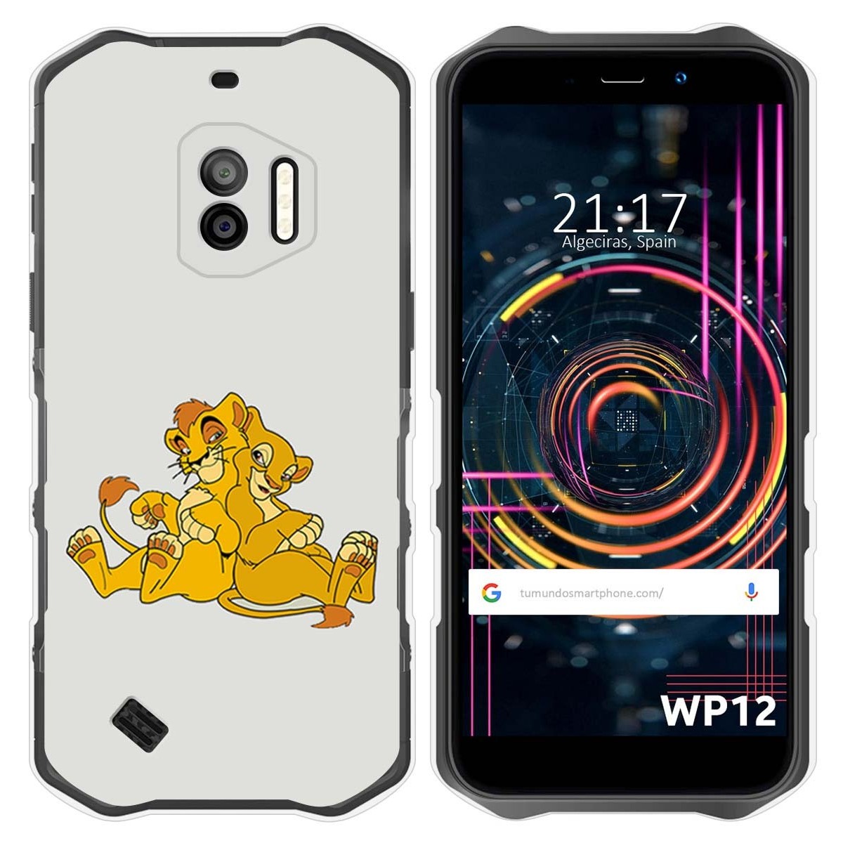 Funda Silicona para Oukitel WP12 / WP12 Pro diseño Leones Dibujos