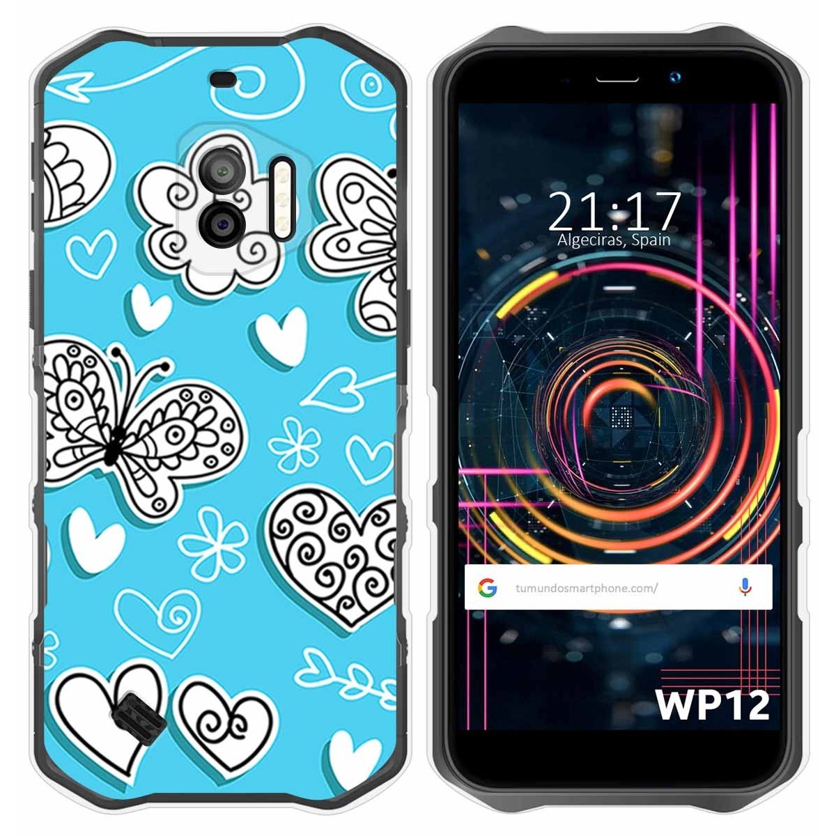 Funda Silicona para Oukitel WP12 / WP12 Pro diseño Mariposas Dibujos