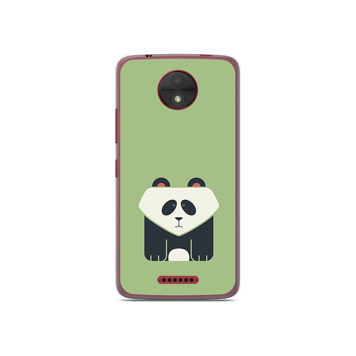 Funda Gel Tpu para Motorola Moto C Diseño Panda Dibujos