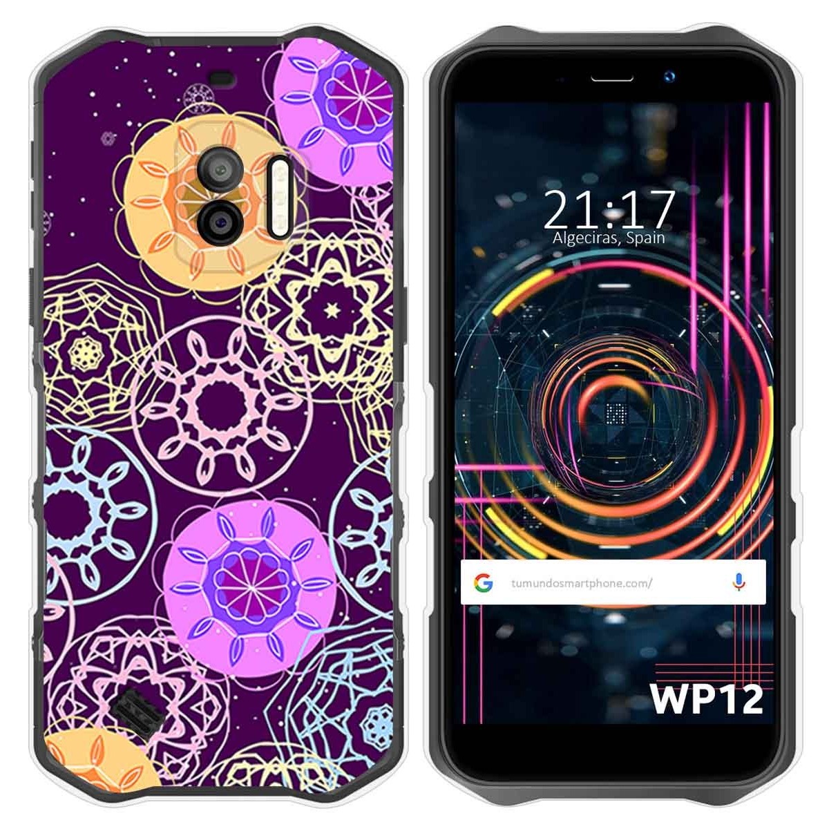 Funda Silicona para Oukitel WP12 / WP12 Pro diseño Radial Dibujos