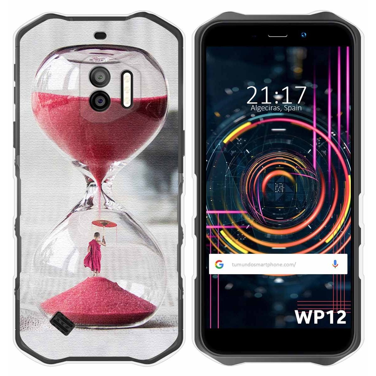 Funda Silicona para Oukitel WP12 / WP12 Pro diseño Reloj Dibujos