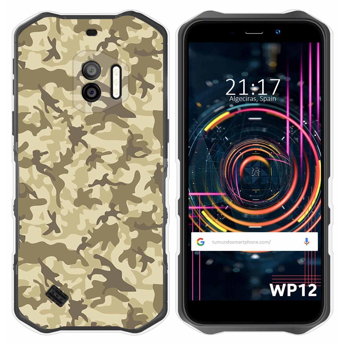Funda Silicona para Oukitel WP12 / WP12 Pro diseño Sand Camuflaje Dibujos