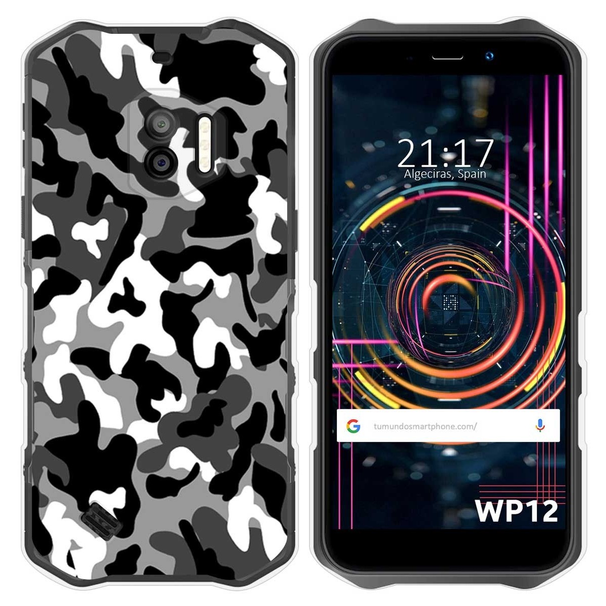 Funda Silicona para Oukitel WP12 / WP12 Pro diseño Snow Camuflaje Dibujos