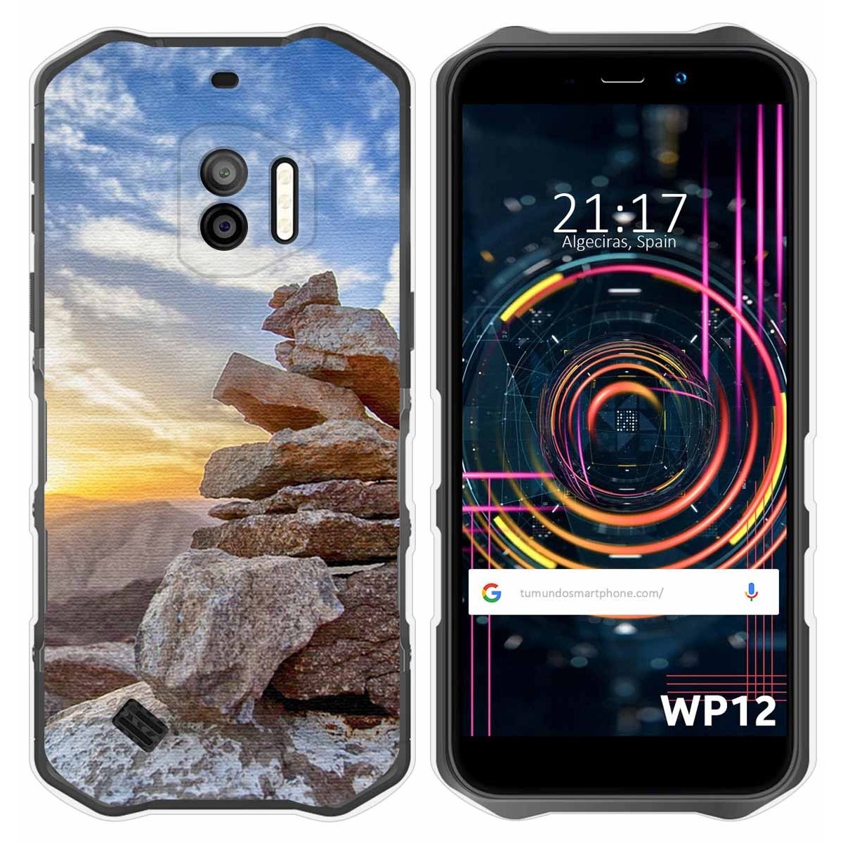 Funda Silicona para Oukitel WP12 / WP12 Pro diseño Sunset Dibujos