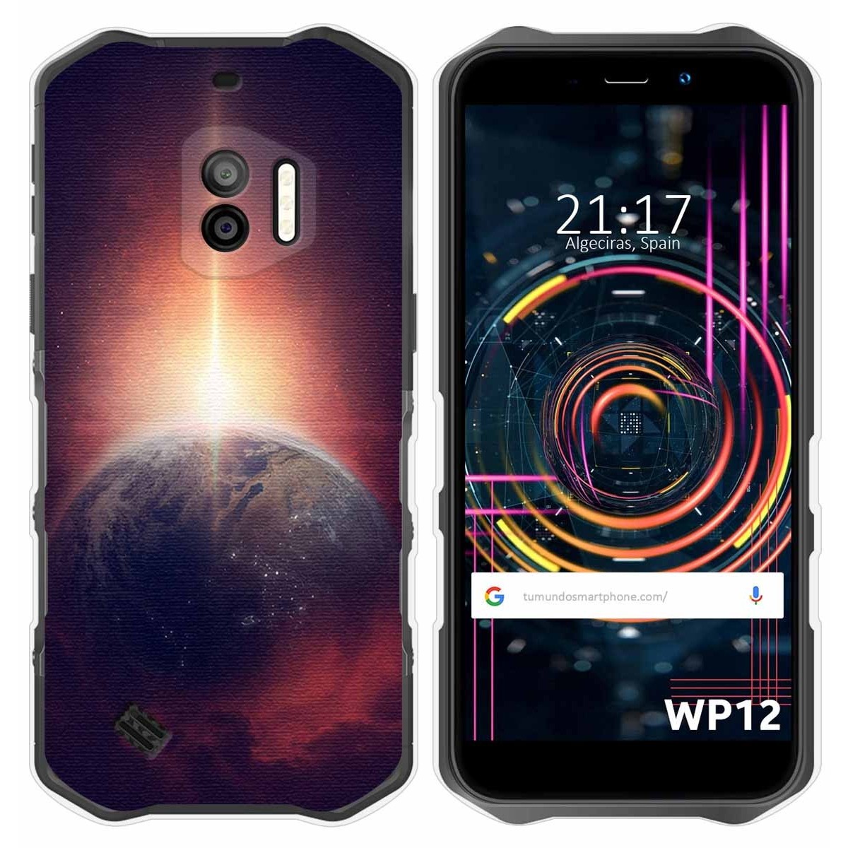 Funda Silicona para Oukitel WP12 / WP12 Pro diseño Tierra Dibujos