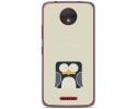Funda Gel Tpu para Motorola Moto C Diseño Pingüino Dibujos