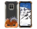 Funda Silicona Transparente para Doogee S86 / S86 Pro diseño Bufalo Dibujos