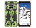 Funda Silicona Transparente para Doogee S86 / S86 Pro diseño Cactus Dibujos