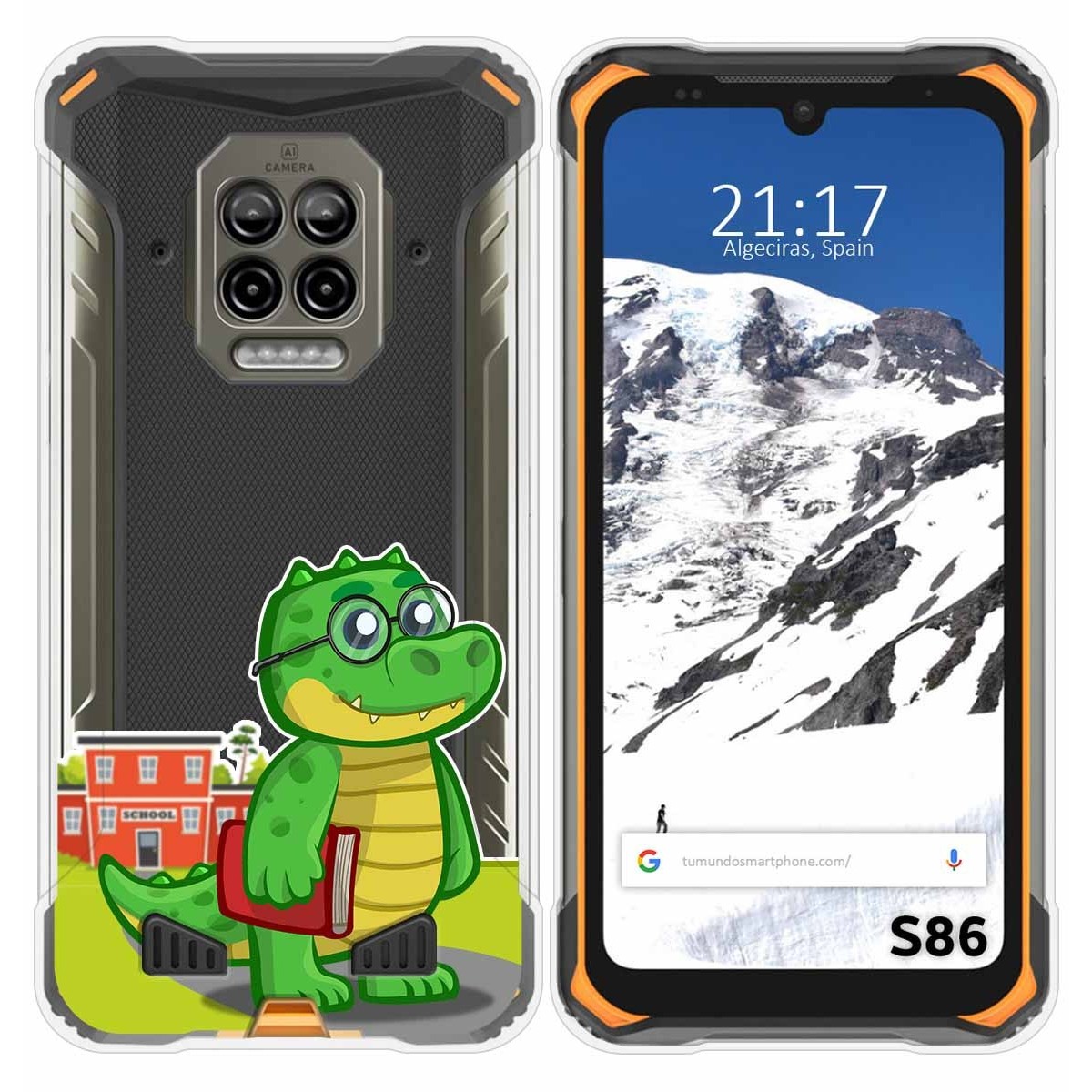 Funda Silicona Transparente para Doogee S86 / S86 Pro diseño Coco Dibujos