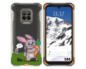 Funda Silicona Transparente para Doogee S86 / S86 Pro diseño Conejo Dibujos