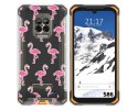 Funda Silicona Transparente para Doogee S86 / S86 Pro diseño Flamenco Dibujos