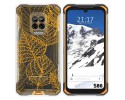 Funda Silicona Transparente para Doogee S86 / S86 Pro diseño Hojas Dibujos