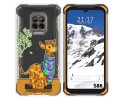 Funda Silicona Transparente para Doogee S86 / S86 Pro diseño Jirafa Dibujos