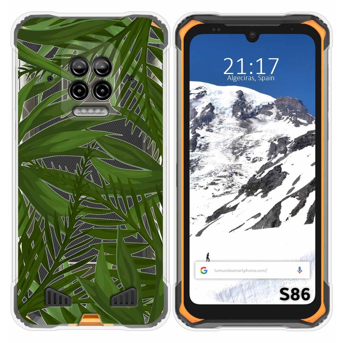 Funda Silicona Transparente para Doogee S86 / S86 Pro diseño Jungla Dibujos