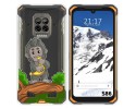 Funda Silicona Transparente para Doogee S86 / S86 Pro diseño Mono Dibujos