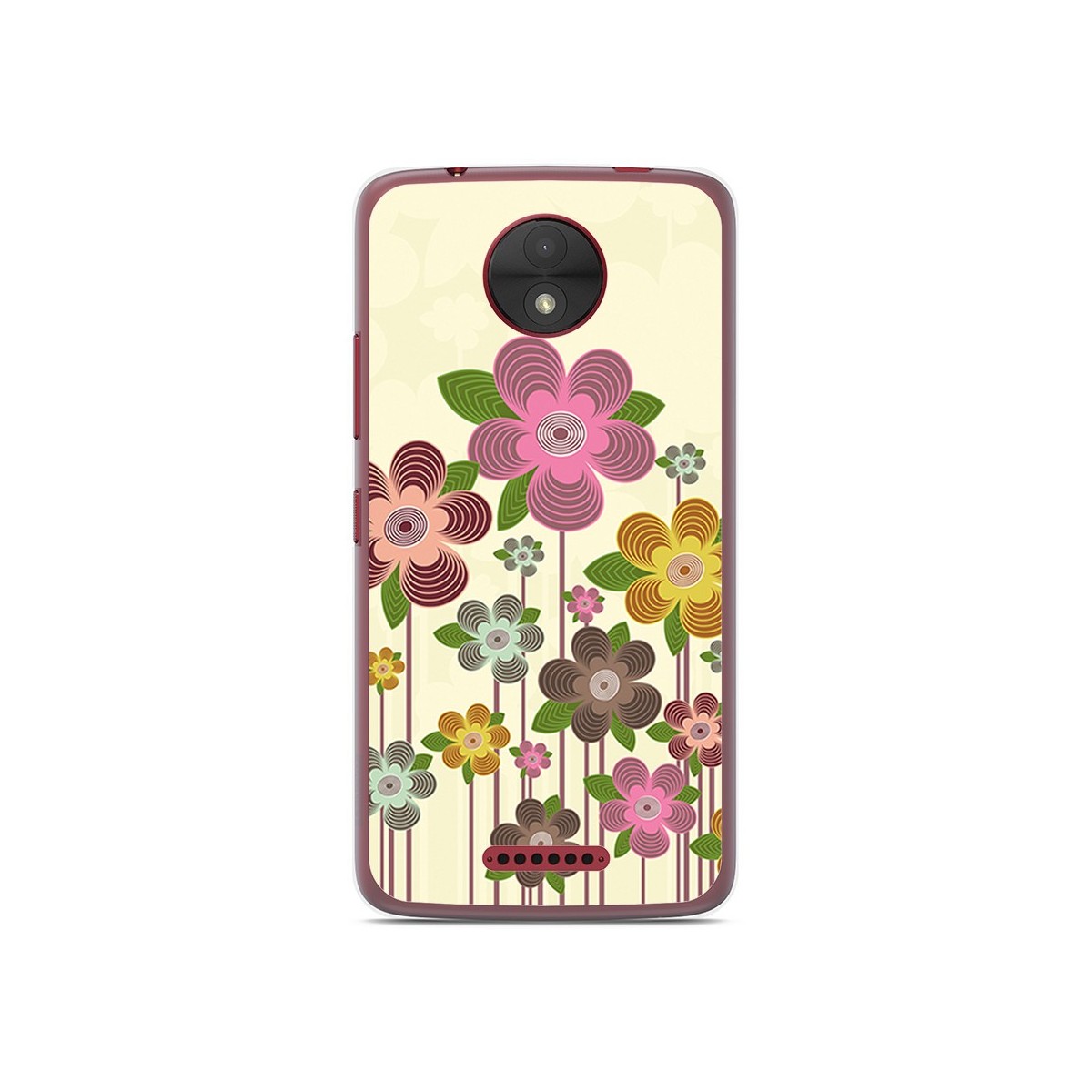 Funda Gel Tpu para Motorola Moto C Diseño Primavera En Flor  Dibujos