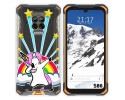 Funda Silicona Transparente para Doogee S86 / S86 Pro diseño Unicornio Dibujos