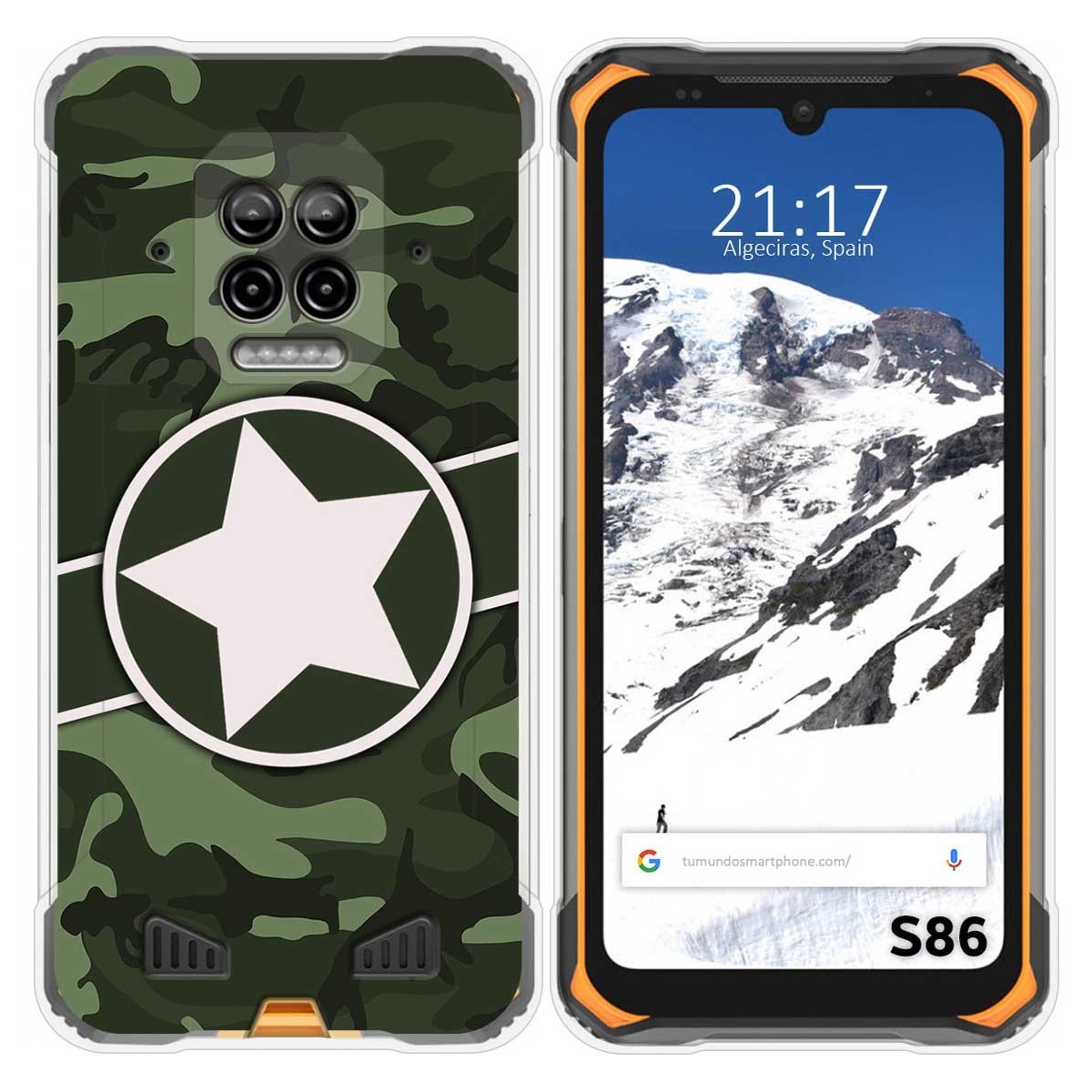 Funda Silicona para Doogee S86 / S86 Pro diseño Camuflaje 01 Dibujos
