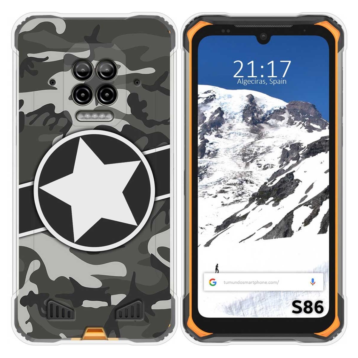 Funda Silicona para Doogee S86 / S86 Pro diseño Camuflaje 02 Dibujos