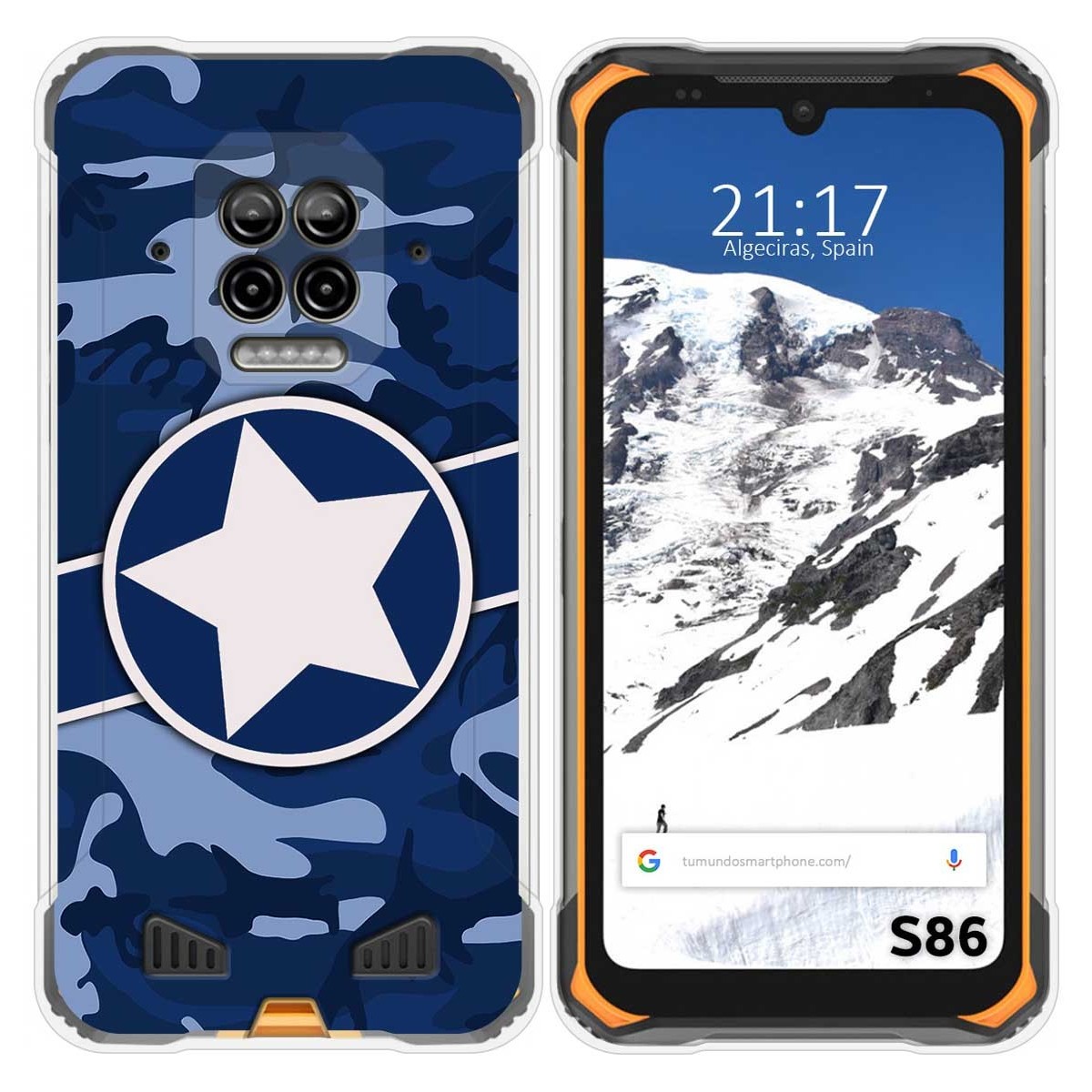 Funda Silicona para Doogee S86 / S86 Pro diseño Camuflaje 03 Dibujos