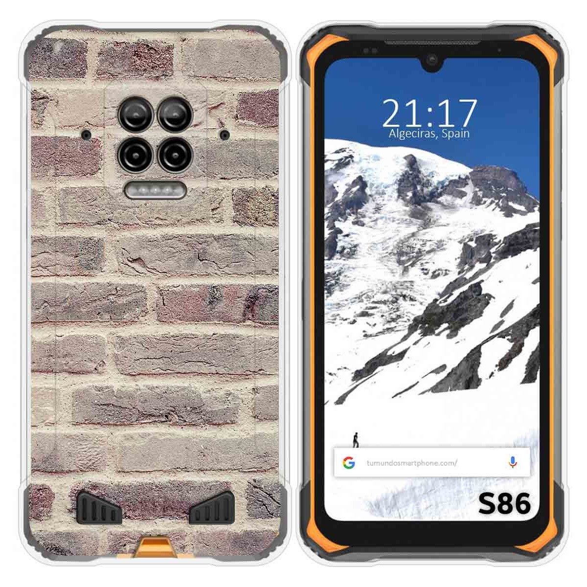 Funda Silicona para Doogee S86 / S86 Pro diseño Ladrillo 01 Dibujos