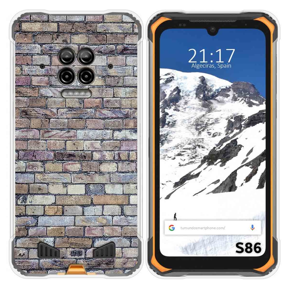 Funda Silicona para Doogee S86 / S86 Pro diseño Ladrillo 02 Dibujos