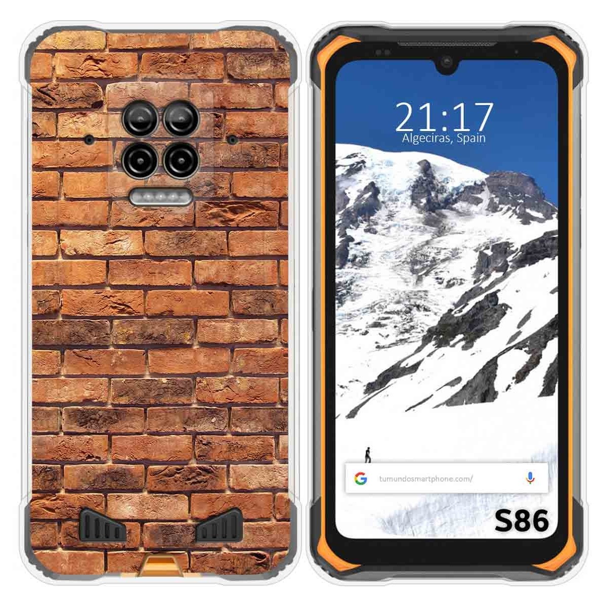 Funda Silicona para Doogee S86 / S86 Pro diseño Ladrillo 04 Dibujos