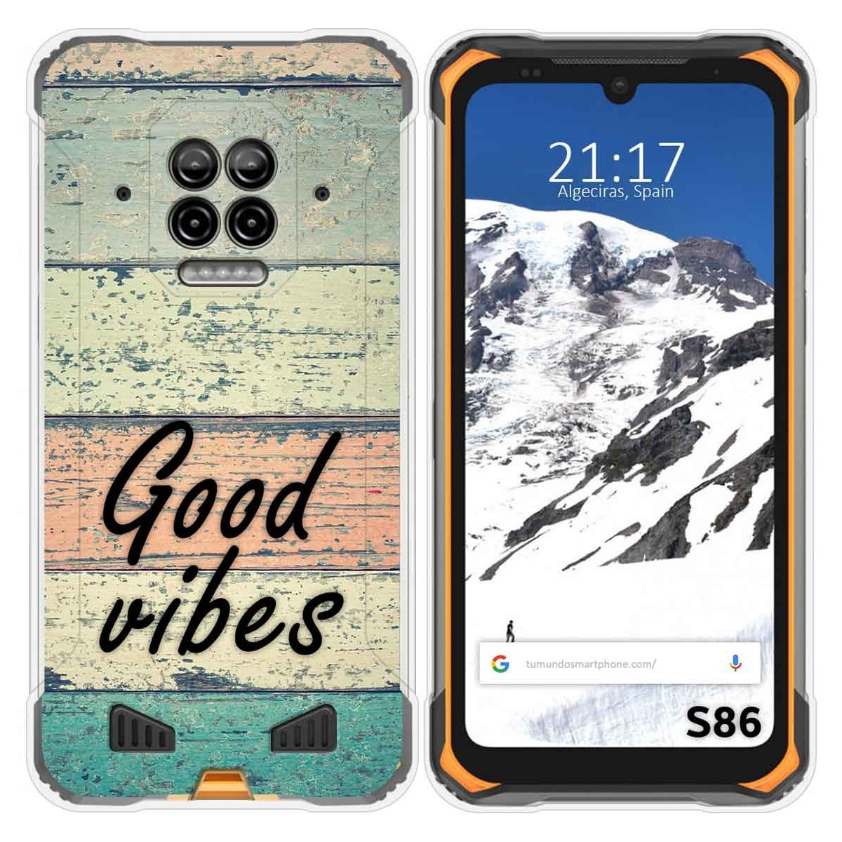 Funda Silicona para Doogee S86 / S86 Pro diseño Madera 01 Dibujos