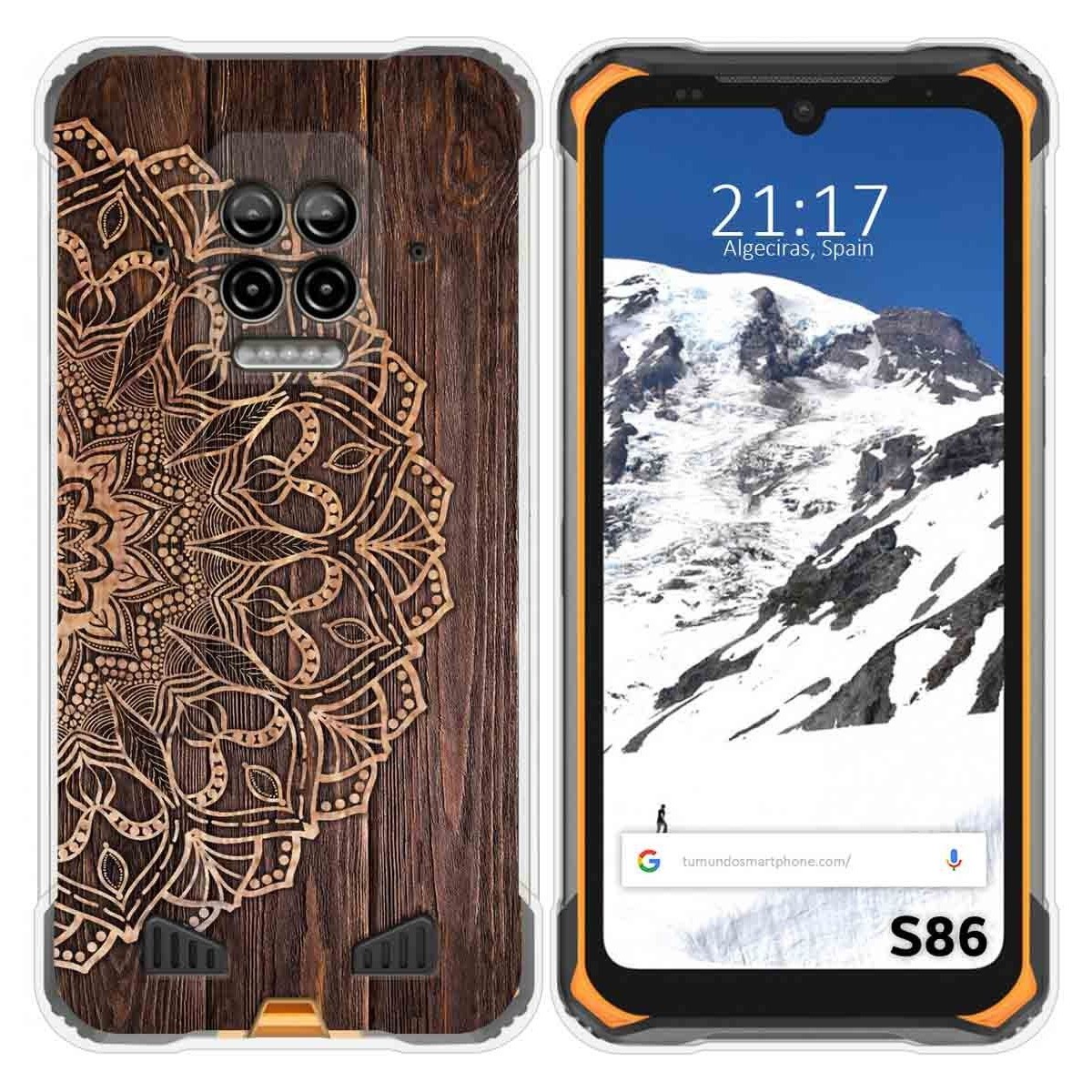 Funda Silicona para Doogee S86 / S86 Pro diseño Madera 06 Dibujos