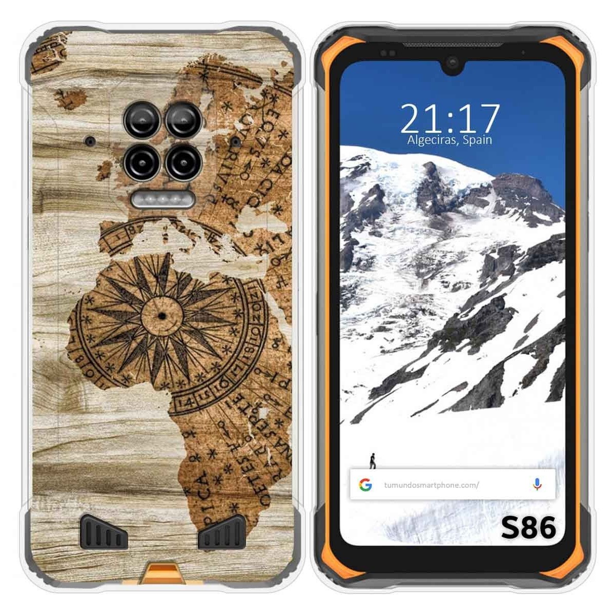 Funda Silicona para Doogee S86 / S86 Pro diseño Madera 07 Dibujos