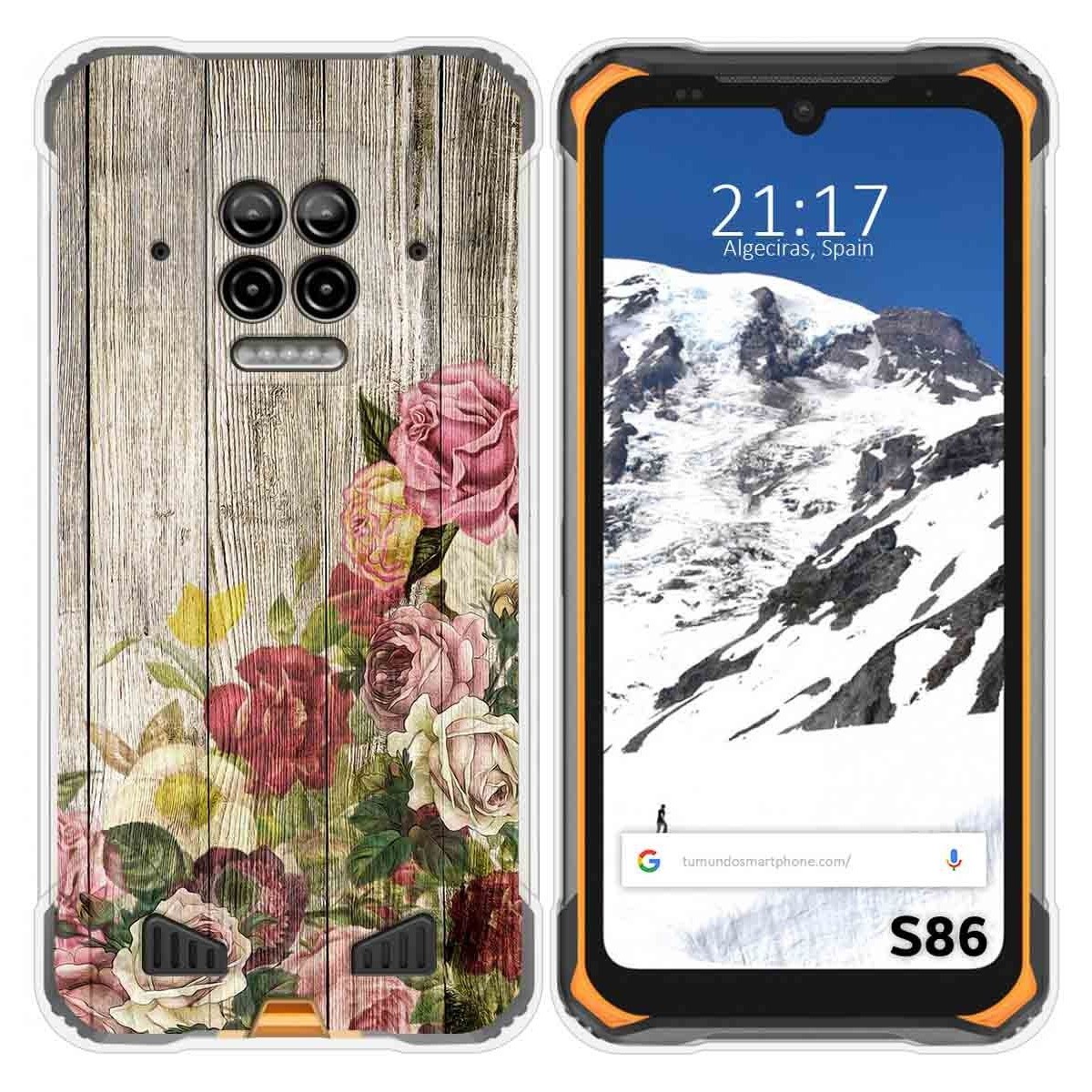 Funda Silicona para Doogee S86 / S86 Pro diseño Madera 08 Dibujos