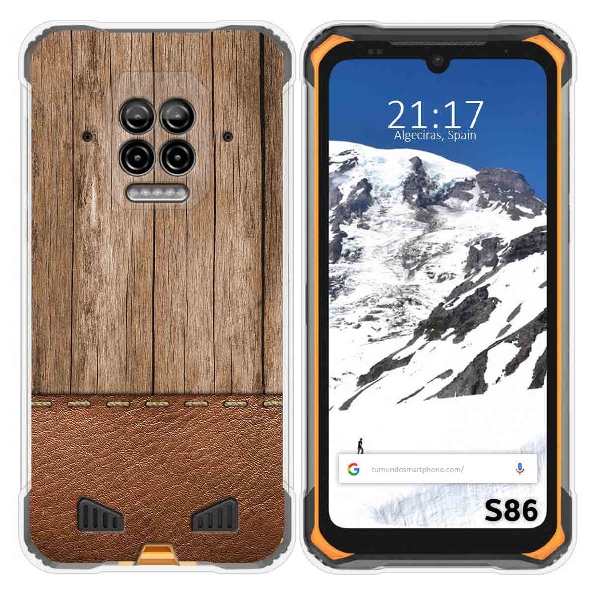 Funda Silicona para Doogee S86 / S86 Pro diseño Madera 09 Dibujos