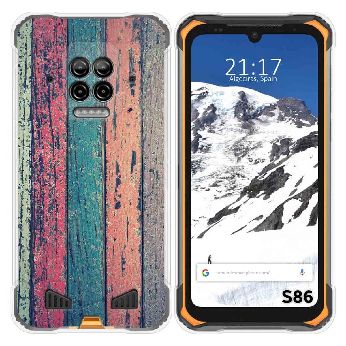 Funda Silicona para Doogee S86 / S86 Pro diseño Madera 10 Dibujos