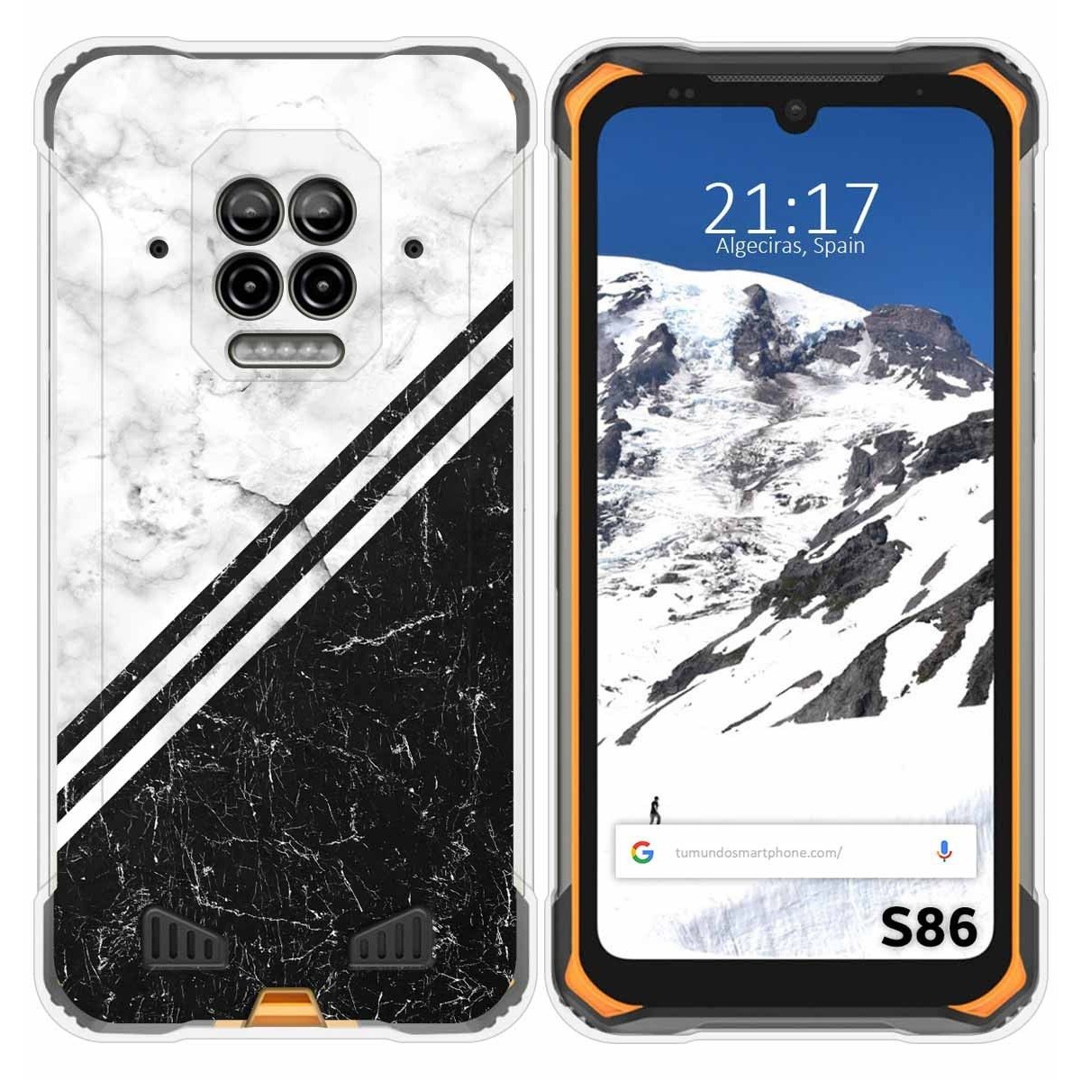Funda Silicona para Doogee S86 / S86 Pro diseño Mármol 01 Dibujos
