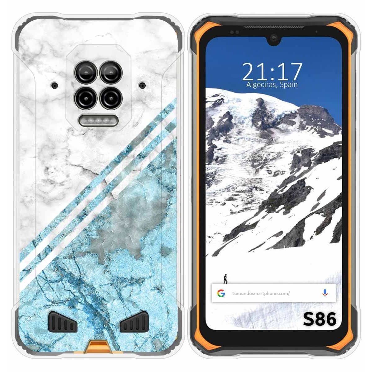 Funda Silicona para Doogee S86 / S86 Pro diseño Mármol 02 Dibujos