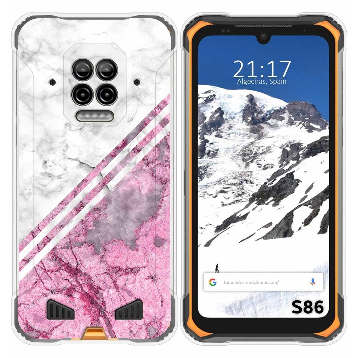 Funda Silicona para Doogee S86 / S86 Pro diseño Mármol 03 Dibujos