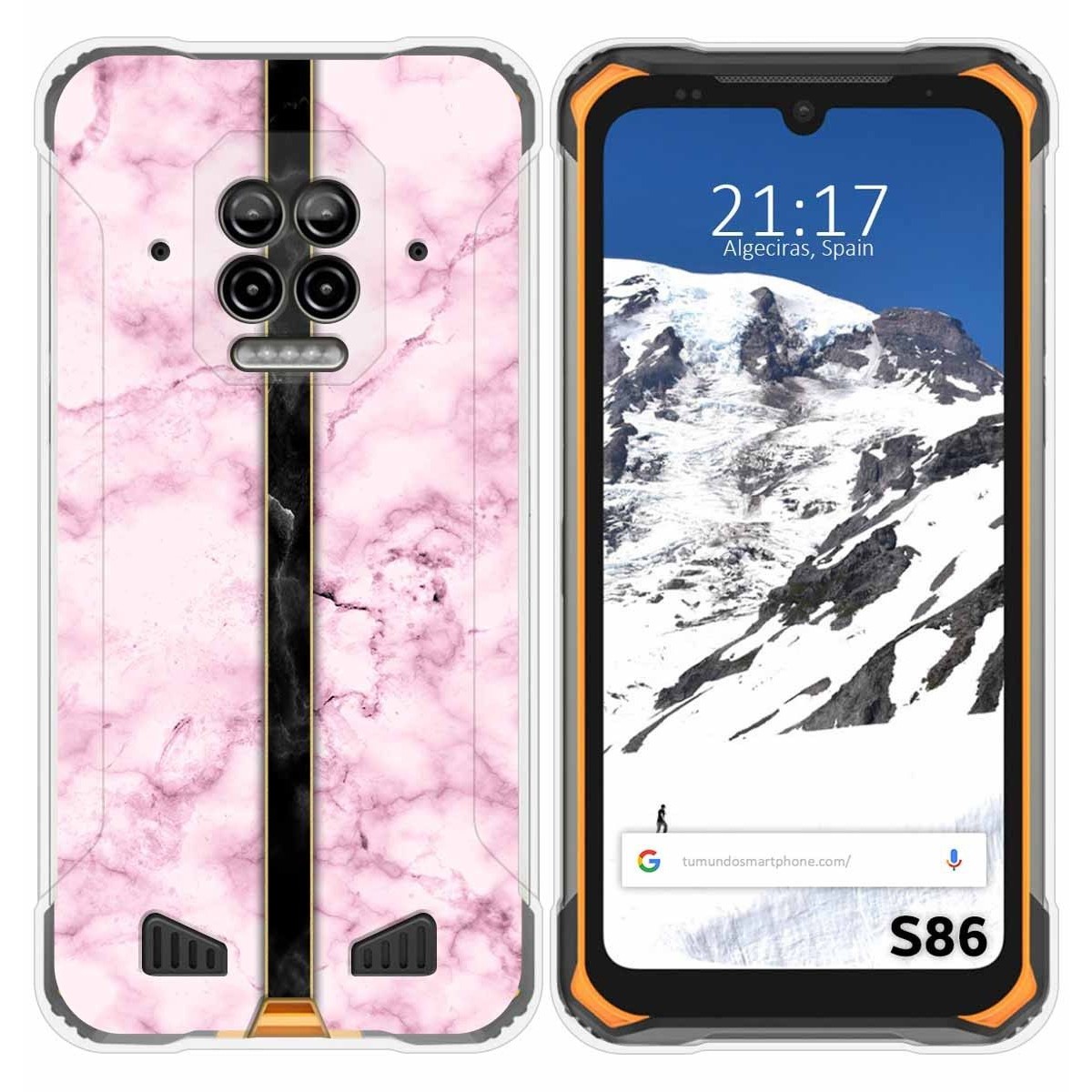 Funda Silicona para Doogee S86 / S86 Pro diseño Mármol 04 Dibujos