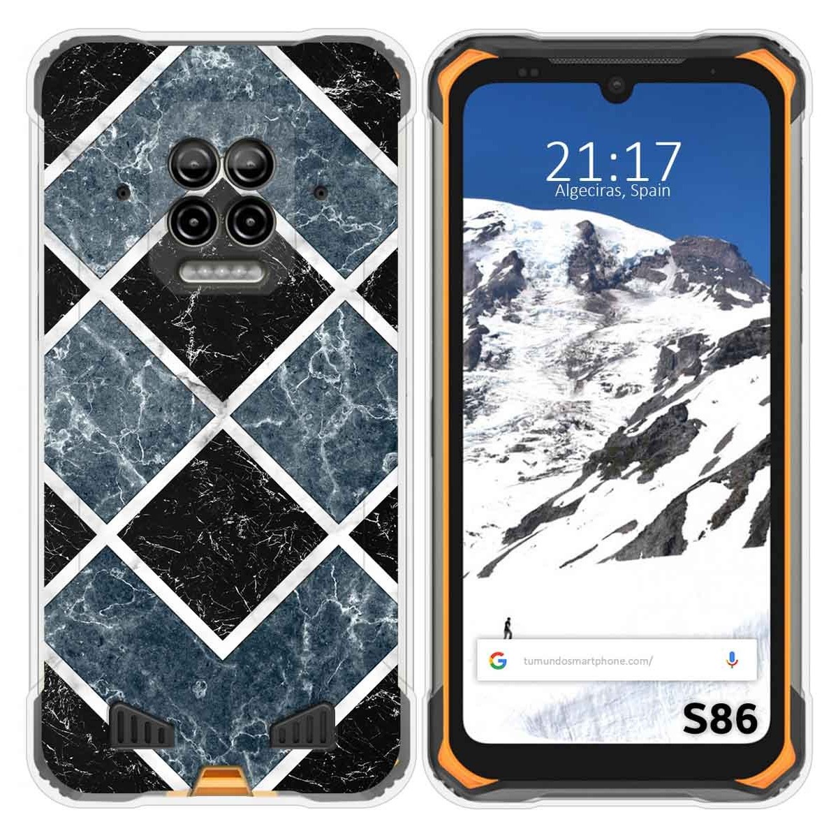 Funda Silicona para Doogee S86 / S86 Pro diseño Mármol 06 Dibujos