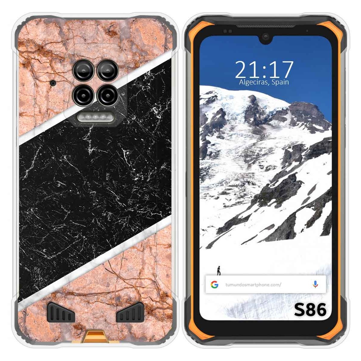 Funda Silicona para Doogee S86 / S86 Pro diseño Mármol 07 Dibujos
