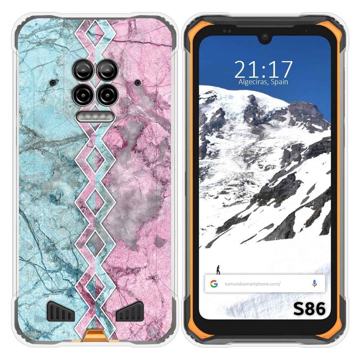 Funda Silicona para Doogee S86 / S86 Pro diseño Mármol 08 Dibujos