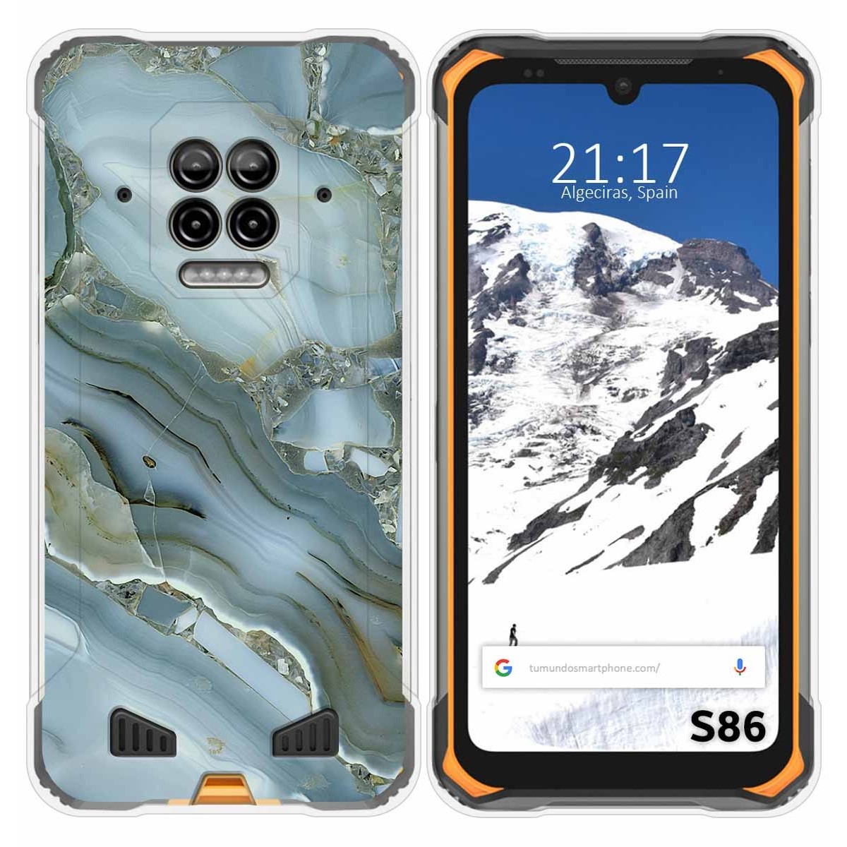 Funda Silicona para Doogee S86 / S86 Pro diseño Mármol 09 Dibujos