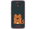 Funda Gel Tpu para Motorola Moto C Diseño Tigre Dibujos