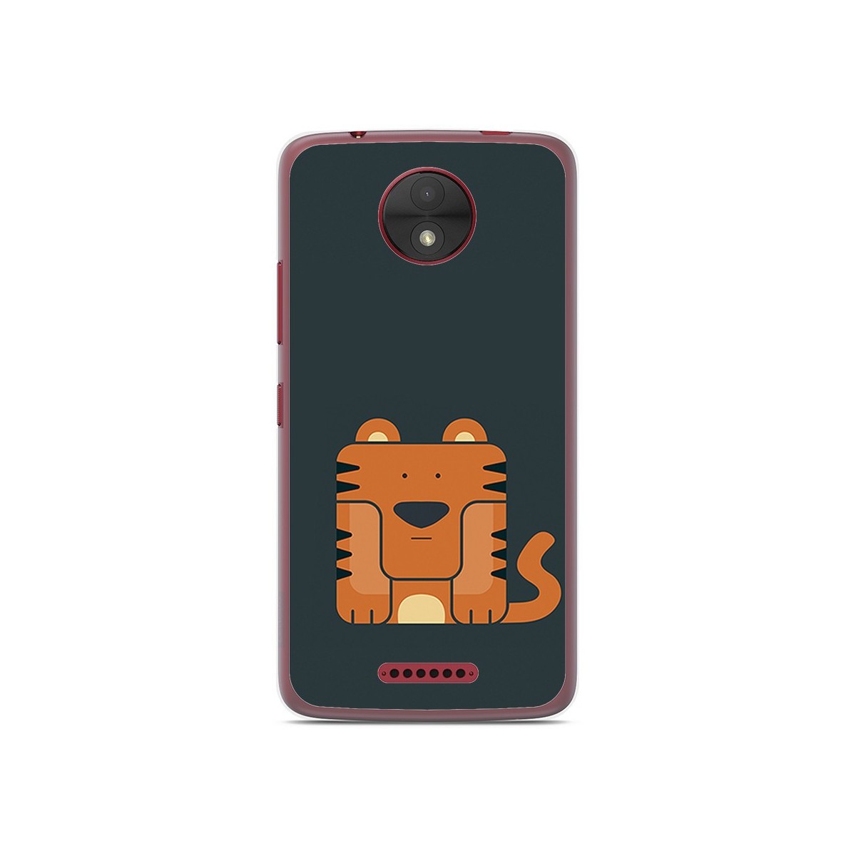 Funda Gel Tpu para Motorola Moto C Diseño Tigre Dibujos