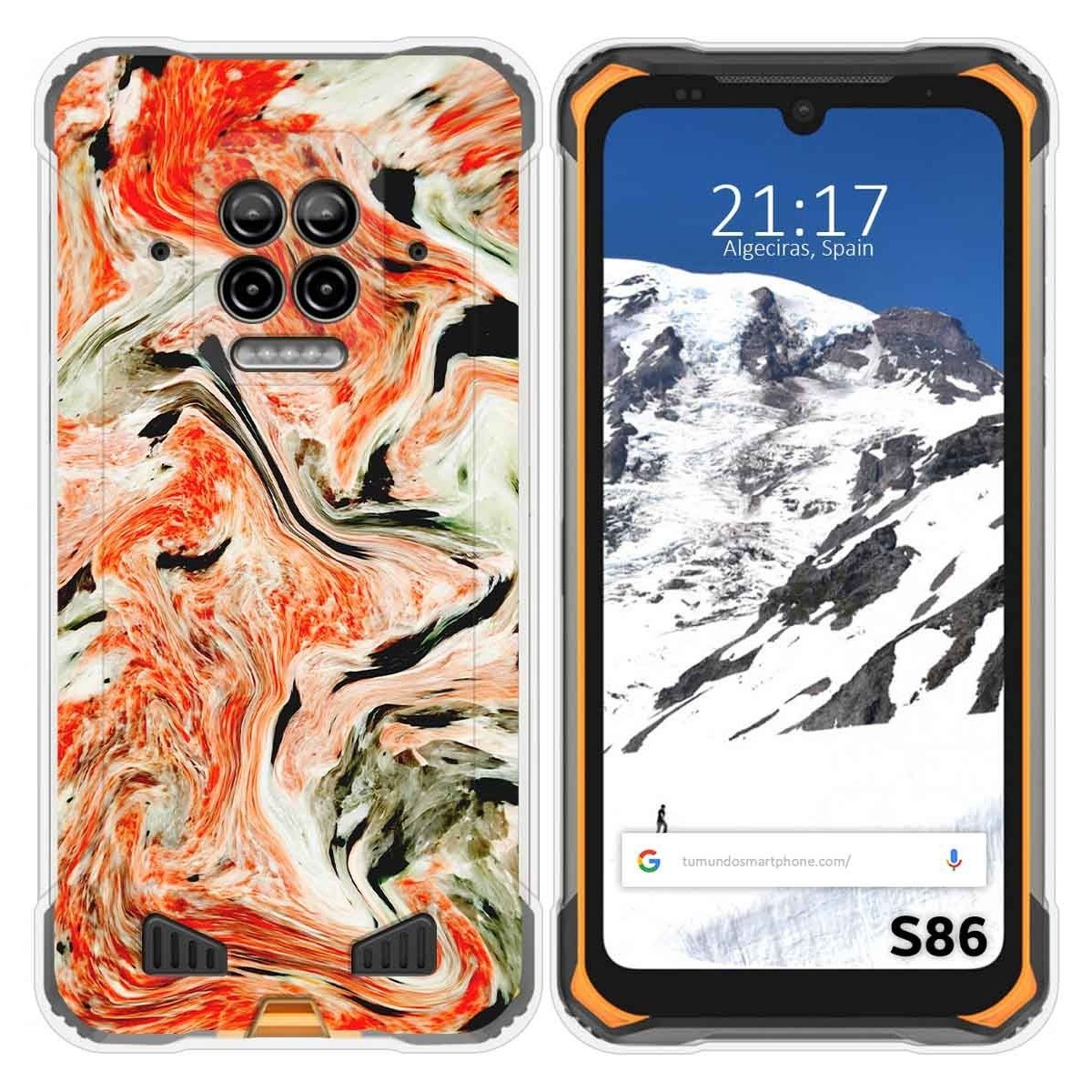 Funda Silicona para Doogee S86 / S86 Pro diseño Mármol 12 Dibujos